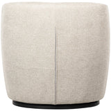 WOOOD - Serra draaifauteuil geweven stof off white