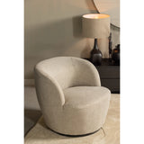 WOOOD - Serra draaifauteuil geweven stof zand