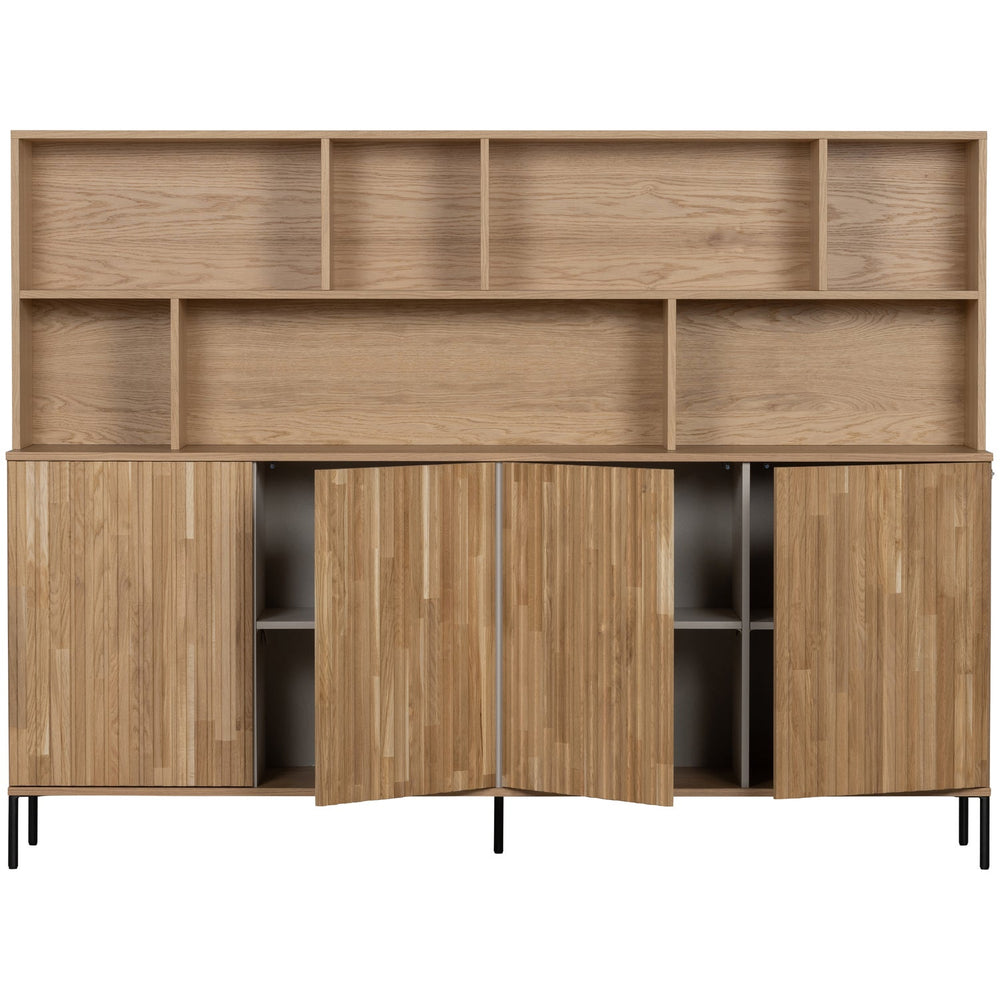 NEW GRAVURE WANDKAST EIKEN BLANKE LAK [fsc]