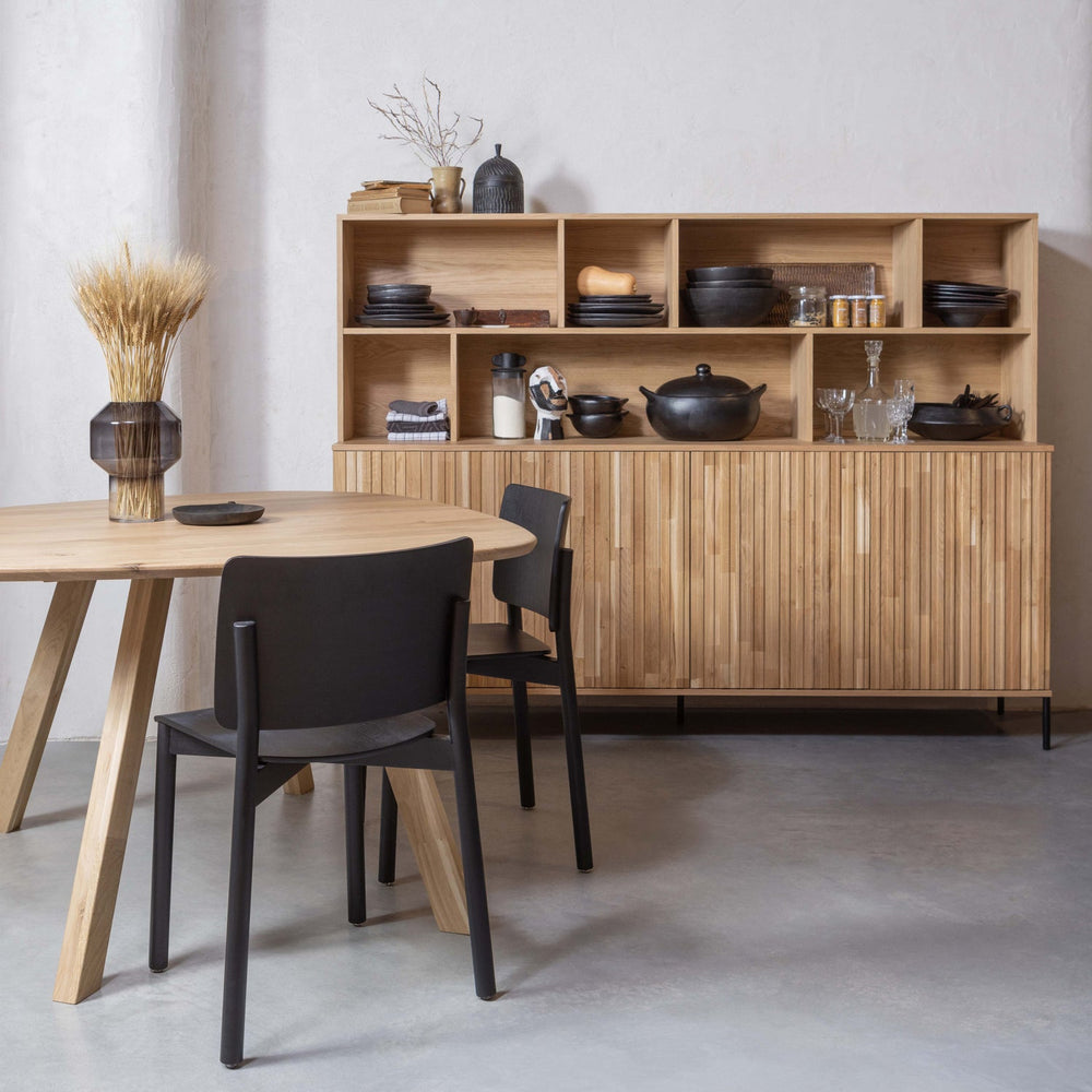 NEW GRAVURE WANDKAST EIKEN BLANKE LAK [fsc]