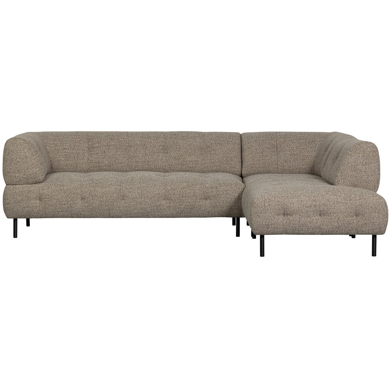 LLOYD HOEKBANK RECHTS GROF GEWEVEN BRUIN MELANGE