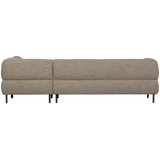 LLOYD HOEKBANK RECHTS GROF GEWEVEN BRUIN MELANGE