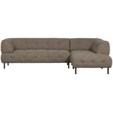 LLOYD HOEKBANK RECHTS GROF GEWEVEN DONKERBRUIN MELANGE