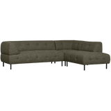 LLOYD HOEKBANK RECHTS GROF GEWEVEN GROEN MELANGE