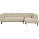 LLOYD HOEKBANK RECHTS GROF GEWEVEN NATUREL MELANGE