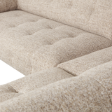 LLOYD HOEKBANK RECHTS GROF GEWEVEN NATUREL MELANGE