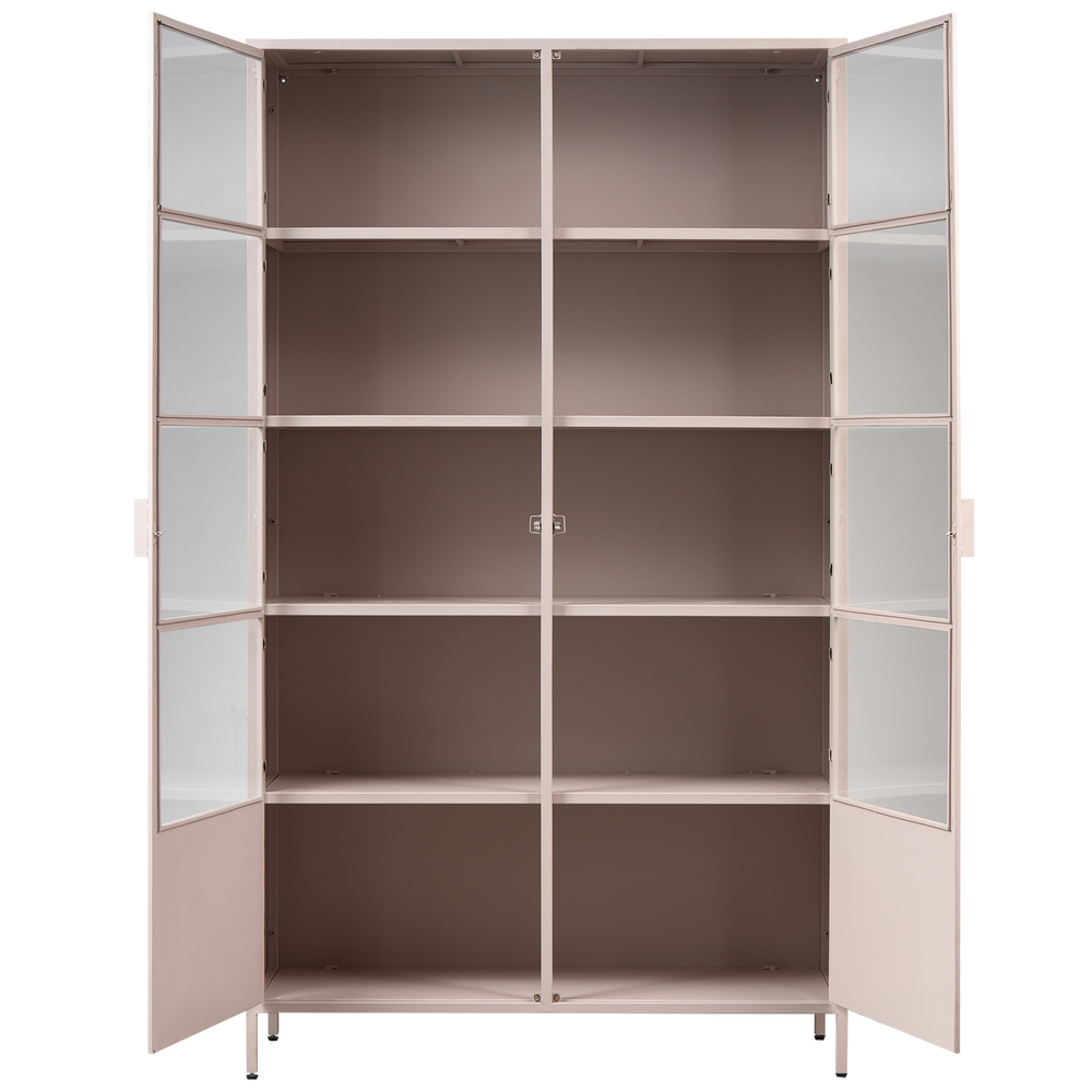 RONJA VITRINEKAST XL METAAL SOFT PINK