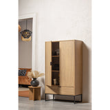 SILAS 2-DEURS KAST EIKEN DECOR [fsc]