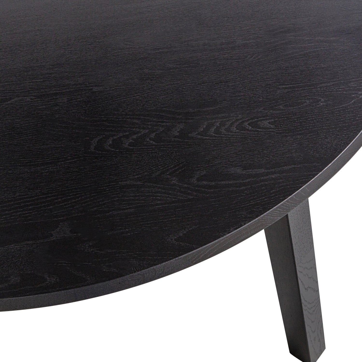 LANGE JAN UITSCHUIFBARE EETTAFEL ROND EIKEN BLACKNIGHT [fsc]