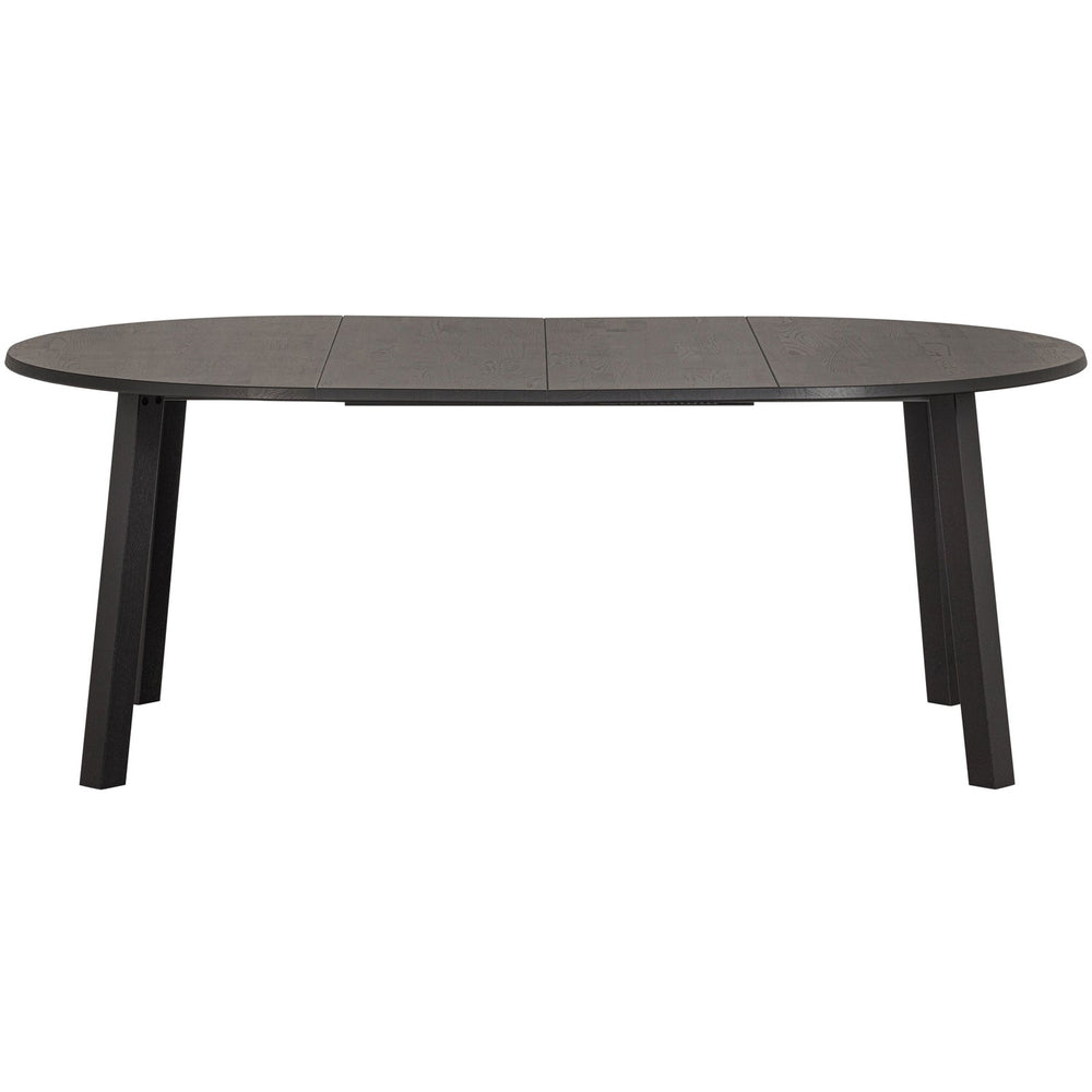 LANGE JAN UITSCHUIFBARE EETTAFEL ROND EIKEN BLACKNIGHT [fsc]