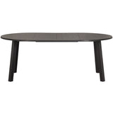 LANGE JAN UITSCHUIFBARE EETTAFEL ROND EIKEN BLACKNIGHT [fsc]