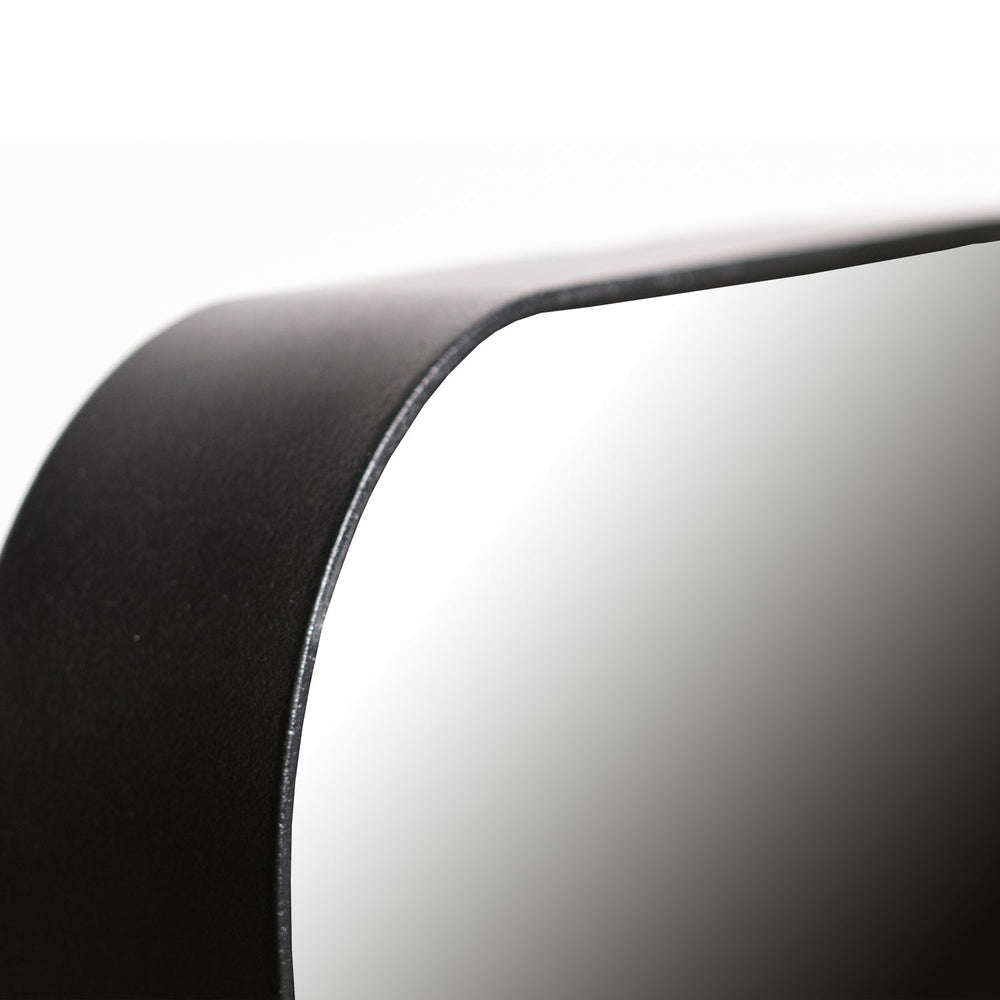 DOUTZEN SPIEGEL METAAL ZWART 170X40 CM