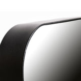 DOUTZEN SPIEGEL METAAL ZWART 170X40 CM