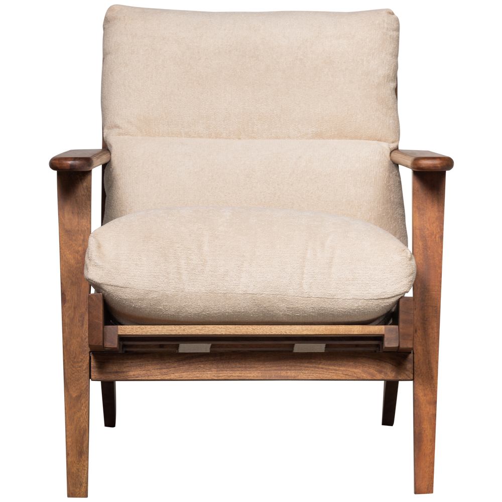 HOUSTON FAUTEUIL BOUCLE/HOUT NATUREL