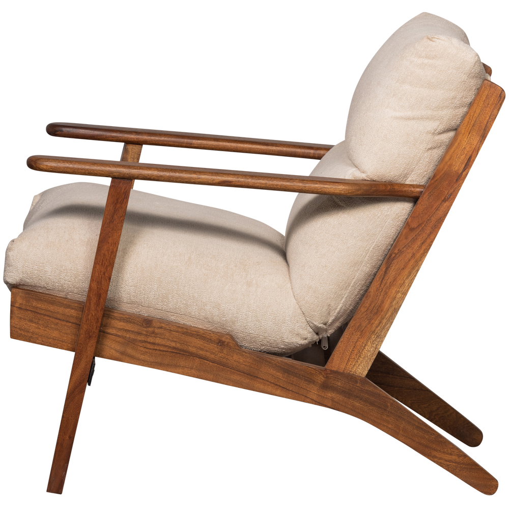 HOUSTON FAUTEUIL BOUCLE/HOUT NATUREL