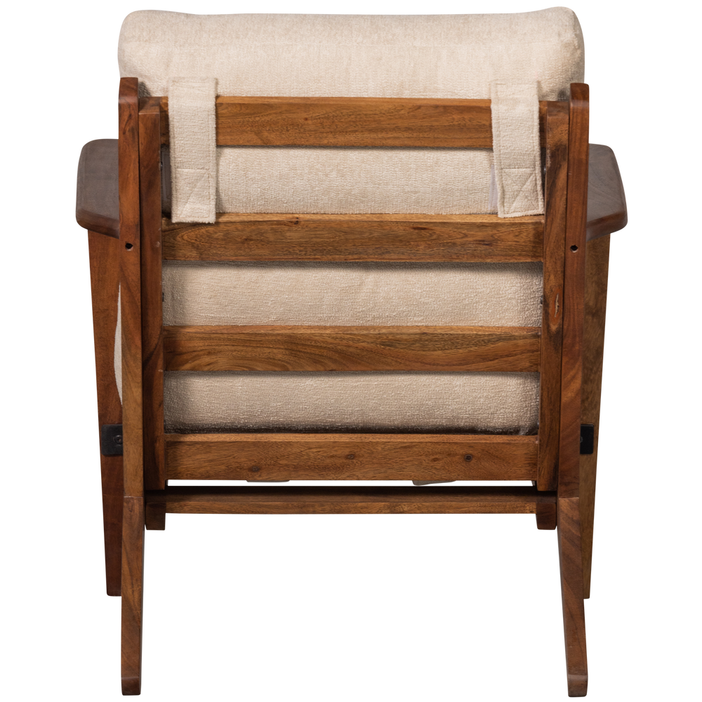 HOUSTON FAUTEUIL BOUCLE/HOUT NATUREL