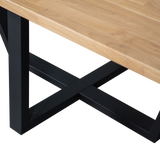 COMBI-TABLO: XL TAFELBLAD EIKEN 240X100 & DRENTHE POOT [fsc]