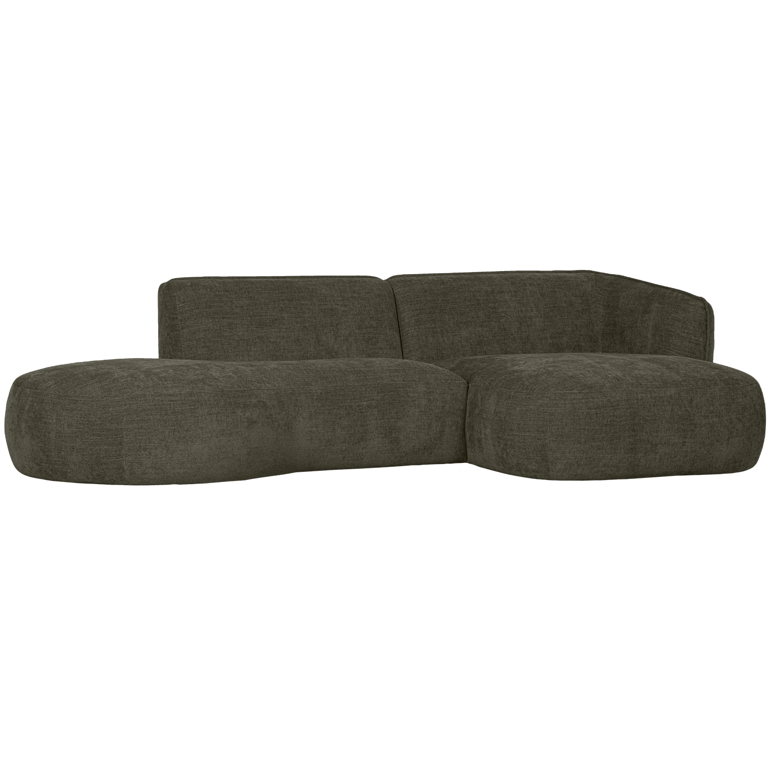 POLLY CHAISE LONGUE RECHTS WARM GROEN