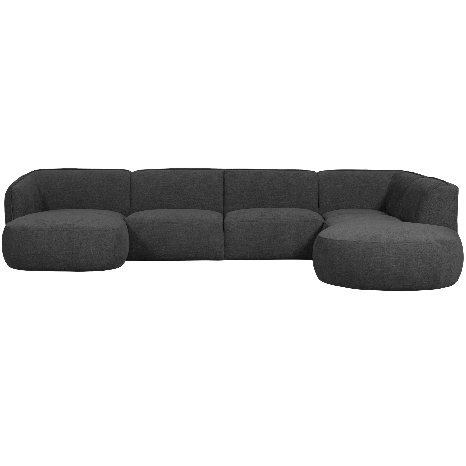 POLLY BANK U-VORM RECHTS GRIJS