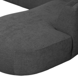 POLLY BANK U-VORM RECHTS GRIJS