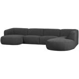 POLLY BANK U-VORM RECHTS GRIJS