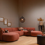 POLLY BANK U-VORM RECHTS ROZE