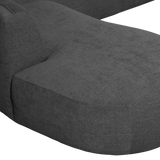 POLLY BANK U-VORM LINKS GRIJS