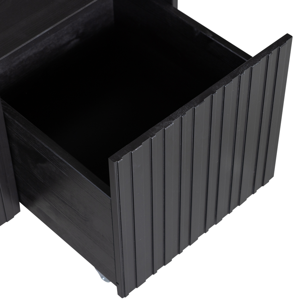 NEW GRAVURE KISTBANK GRENEN ZWART [fsc]