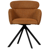 FENNE DRAAIBARE EETKAMERSTOEL GEWEVEN STOF GINGER