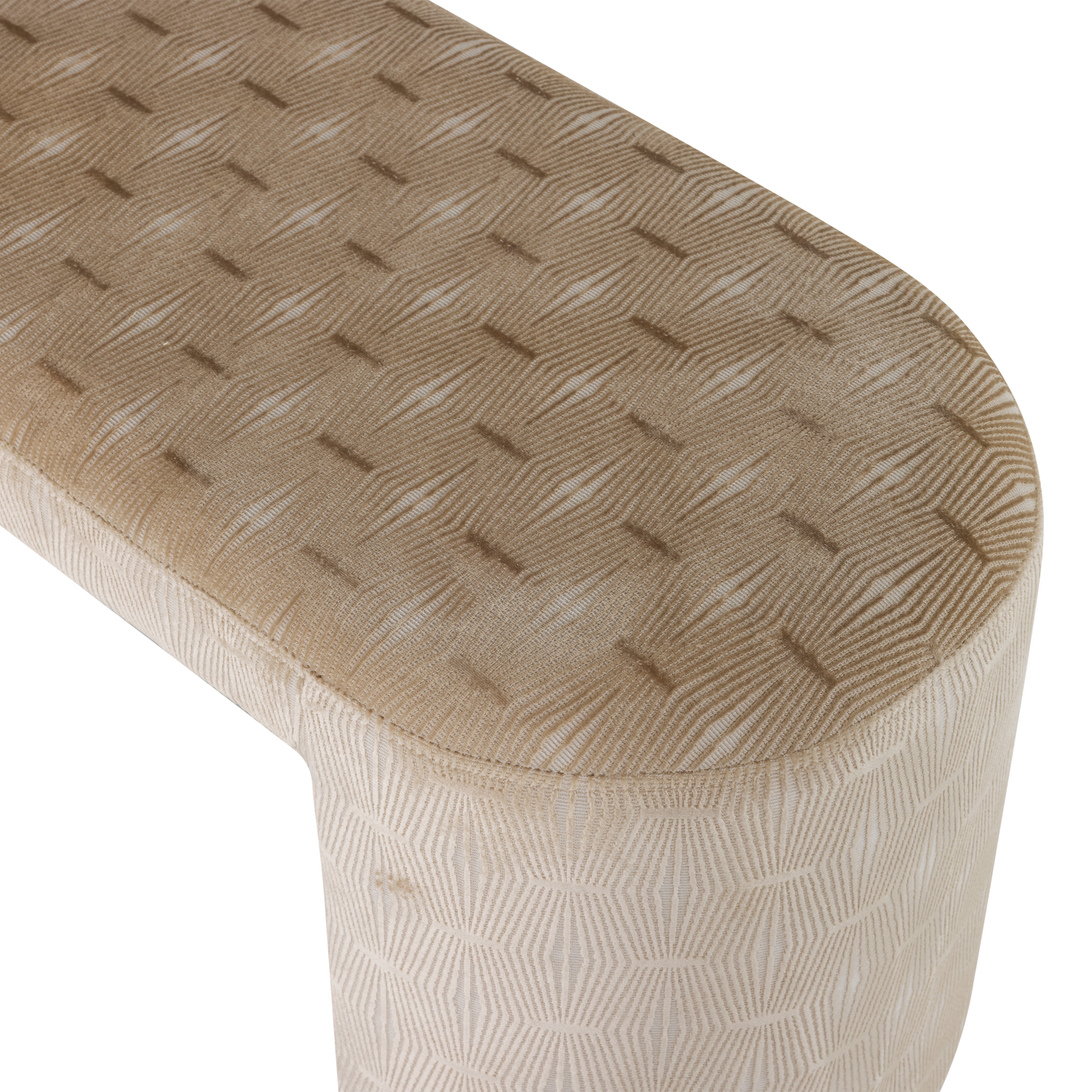 JACOB GESTOFFEERD BANKJE STREEP DESSIN NATUREL [fsc]