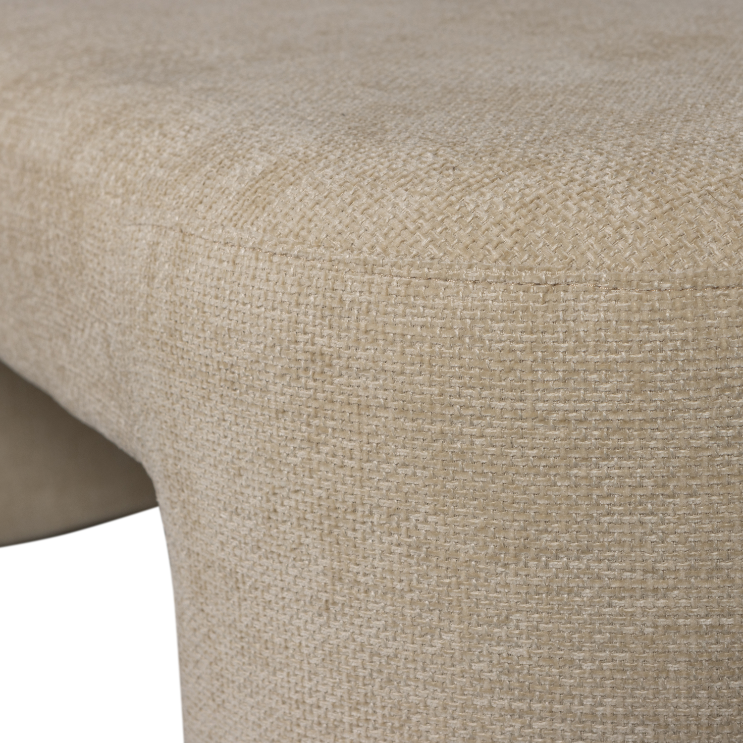 JACOB GESTOFFEERD BANKJE NATUREL