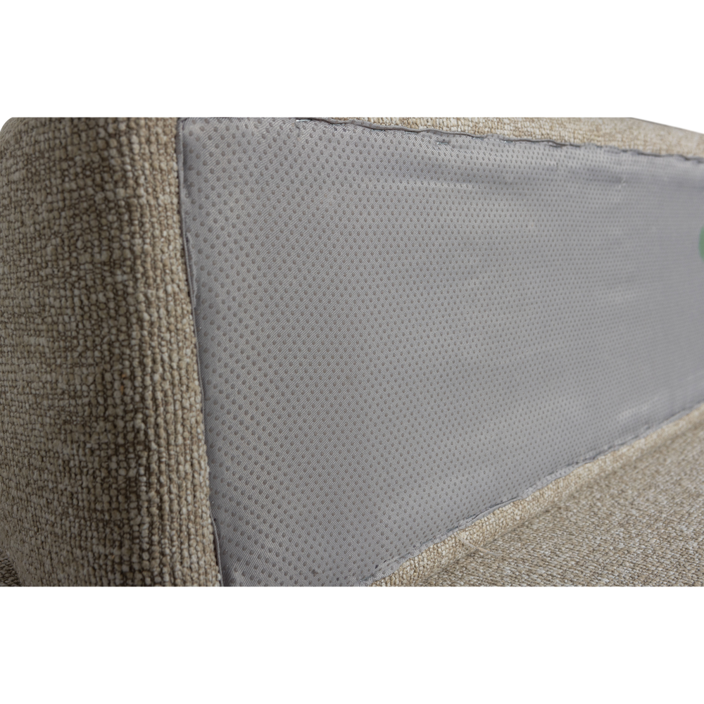 STERCK FAUTEUIL MET VERPLAATSBARE RUGLEUNING BOUCLE NATUREL