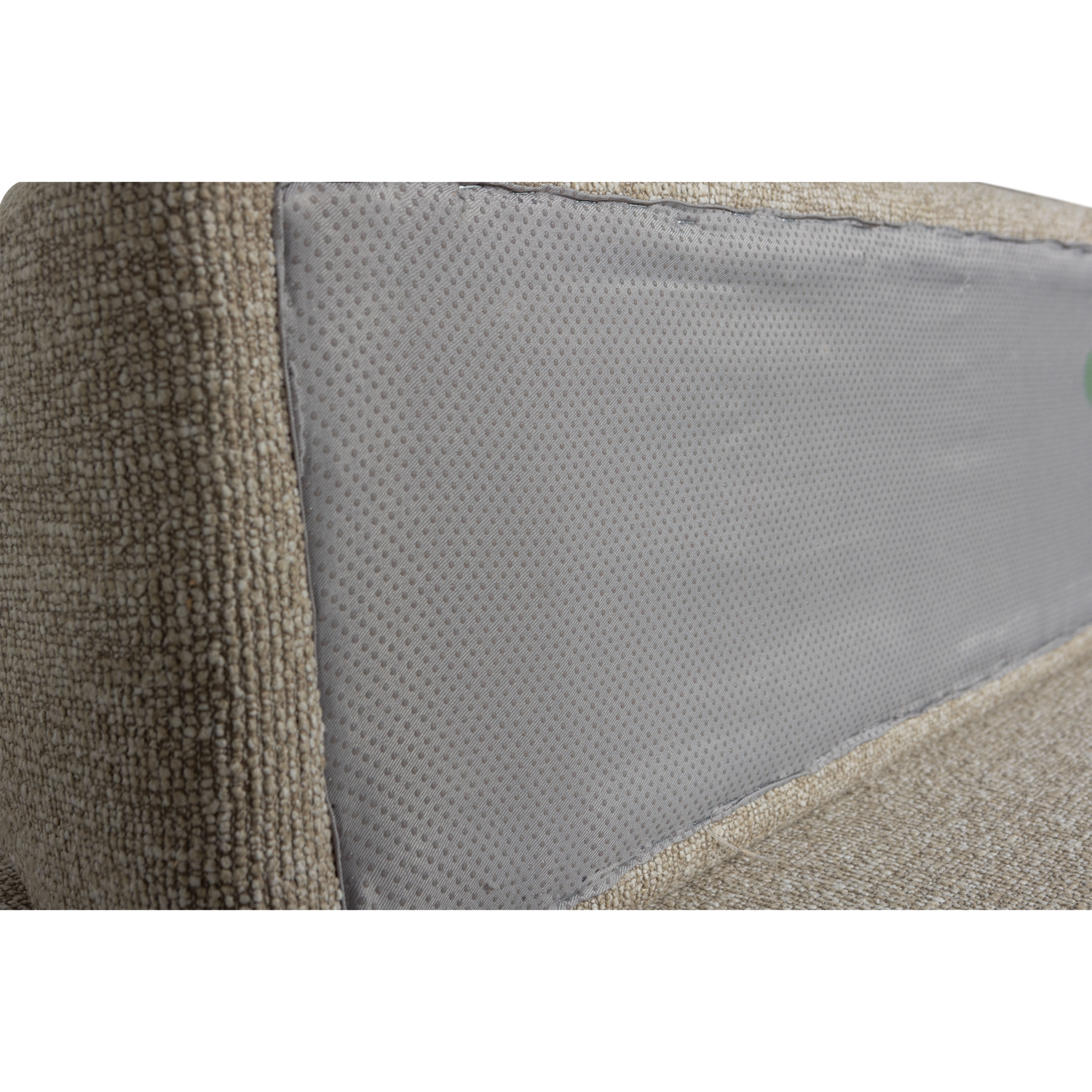 STERCK FAUTEUIL MET VERPLAATSBARE RUGLEUNING BOUCLE NATUREL