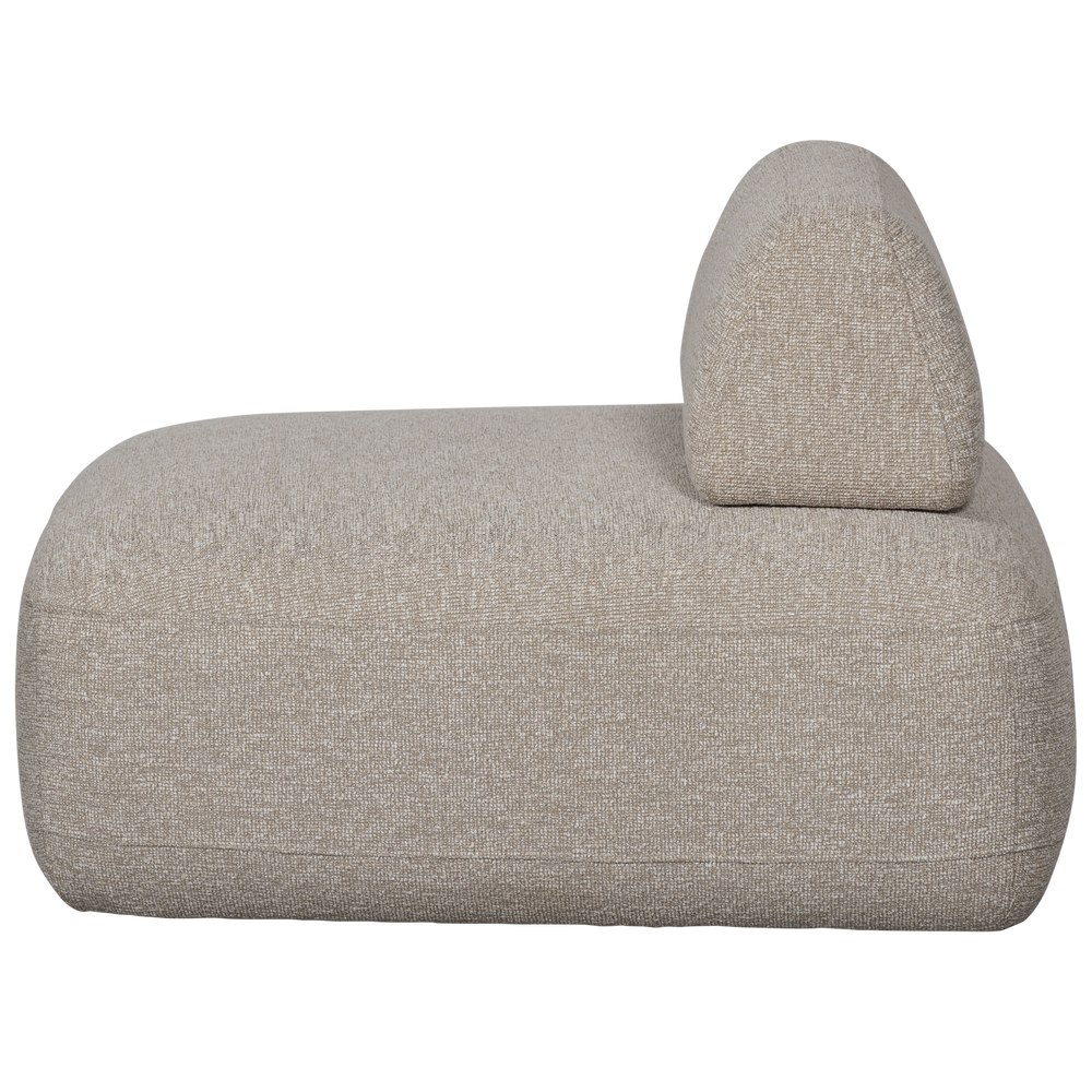 STERCK FAUTEUIL MET VERPLAATSBARE RUGLEUNING BOUCLE NATUREL
