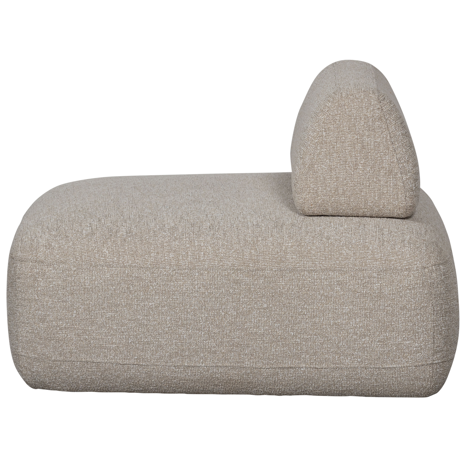 STERCK FAUTEUIL MET VERPLAATSBARE RUGLEUNING BOUCLE NATUREL