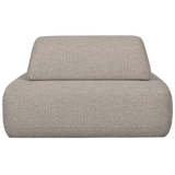 STERCK FAUTEUIL MET VERPLAATSBARE RUGLEUNING BOUCLE NATUREL