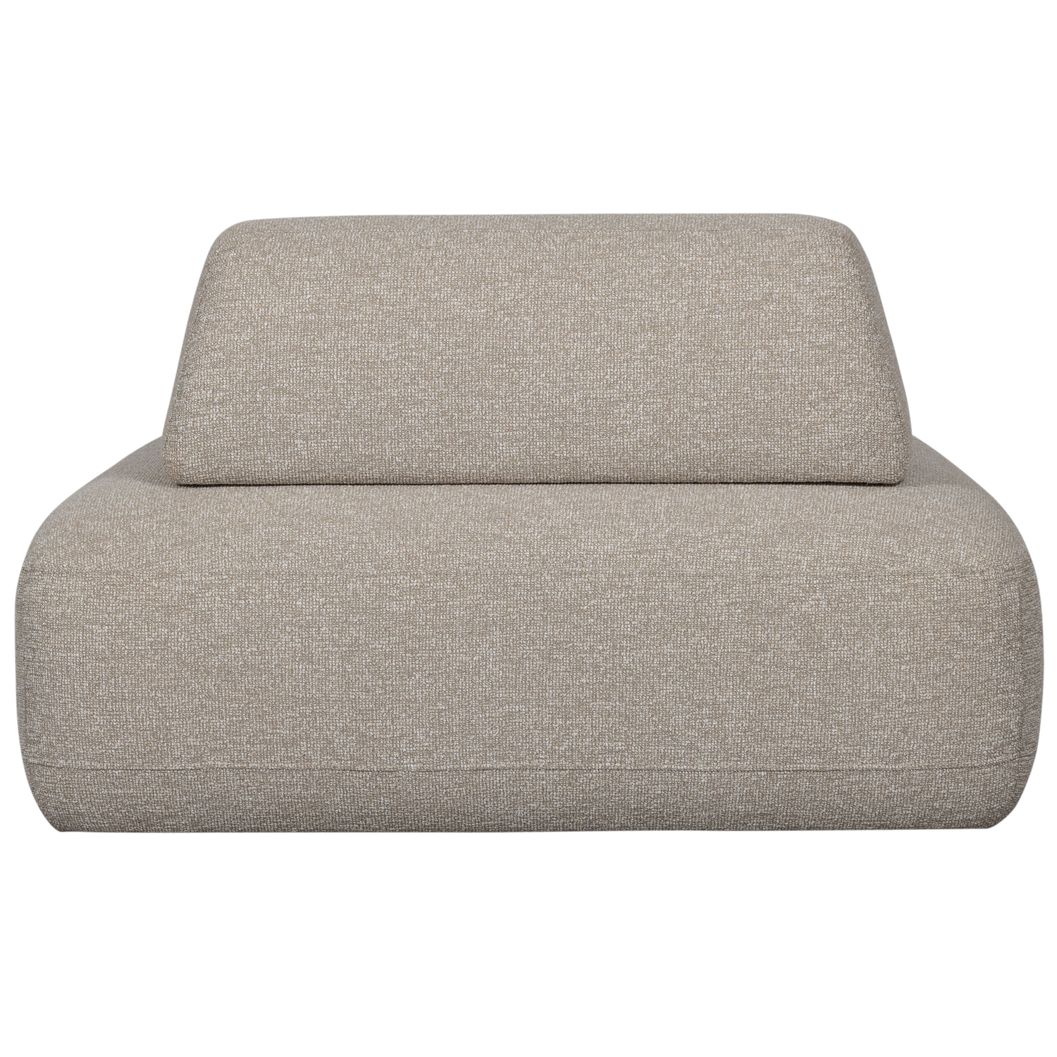 STERCK FAUTEUIL MET VERPLAATSBARE RUGLEUNING BOUCLE NATUREL
