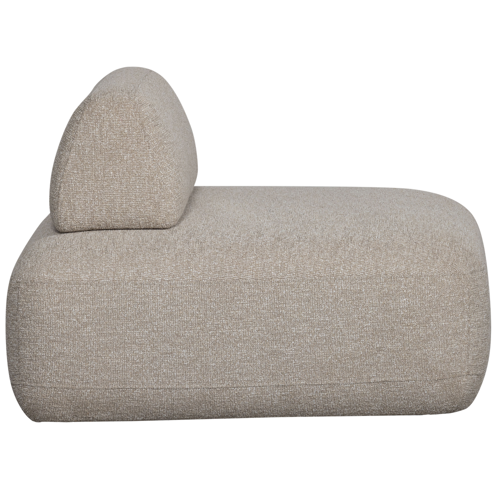 STERCK FAUTEUIL MET VERPLAATSBARE RUGLEUNING BOUCLE NATUREL
