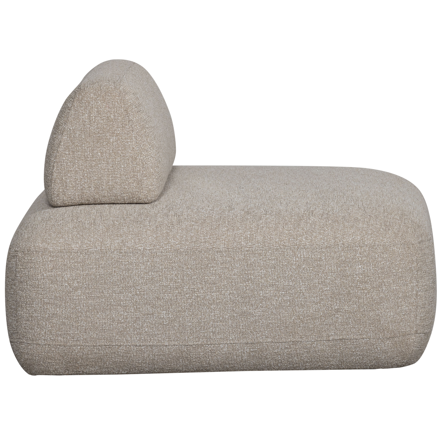 STERCK FAUTEUIL MET VERPLAATSBARE RUGLEUNING BOUCLE NATUREL