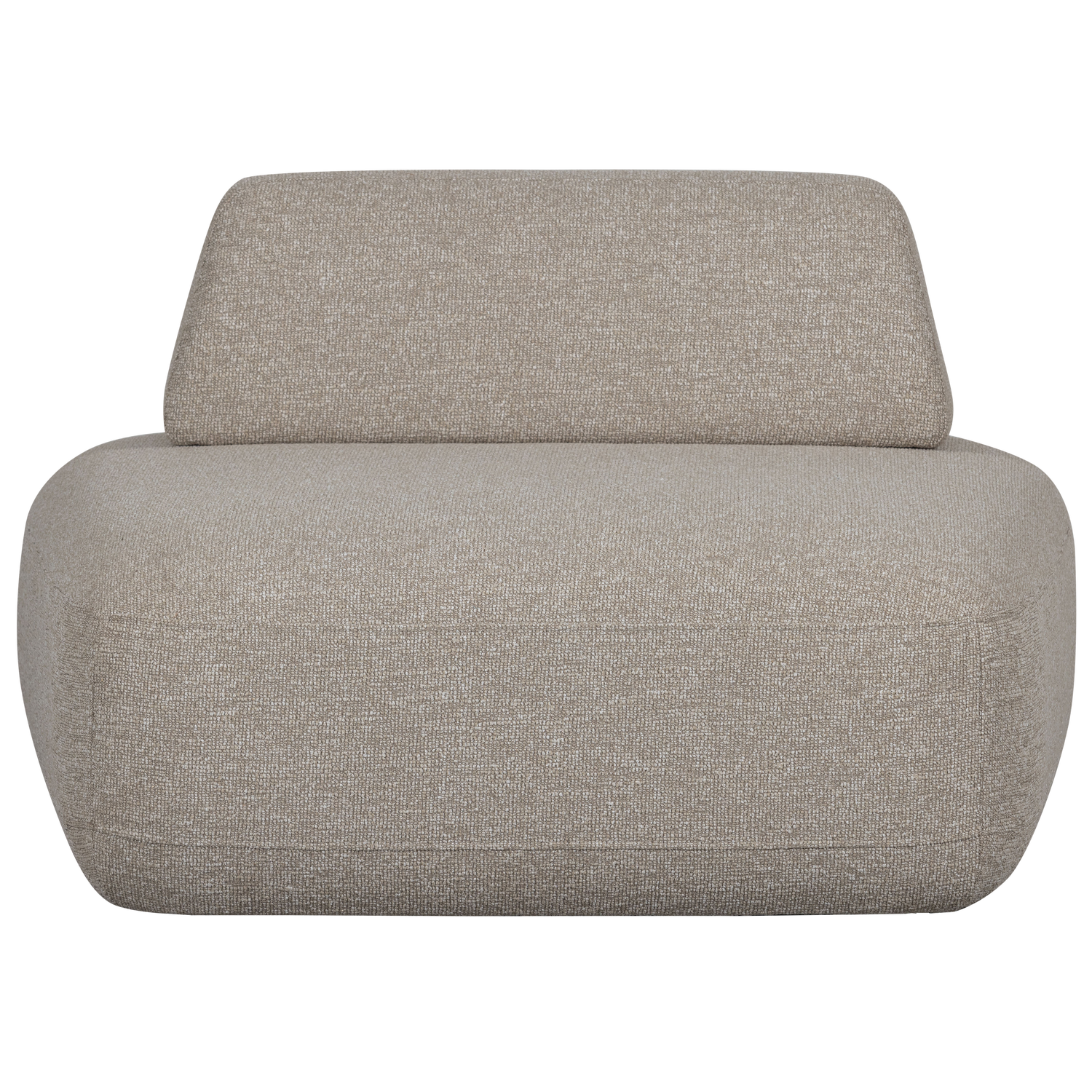 STERCK FAUTEUIL MET VERPLAATSBARE RUGLEUNING BOUCLE NATUREL