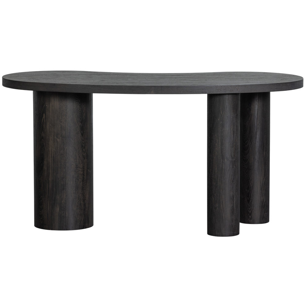 MAAN ORGANISCH SIDETABLE/BUREAU MDF DONKERBRUIN