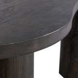 MAAN ORGANISCH SIDETABLE/BUREAU MDF DONKERBRUIN