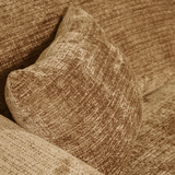 CLOUD CHAISE LONGUE BANK RECHTS CHENILLE HONINGGEEL