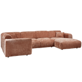 CLOUD HOEKBANK LINKS GEWEVEN CHENILLE TERRA