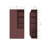 MEREL OPBERGKAST GRENEN BORDEAUXROOD [fsc]