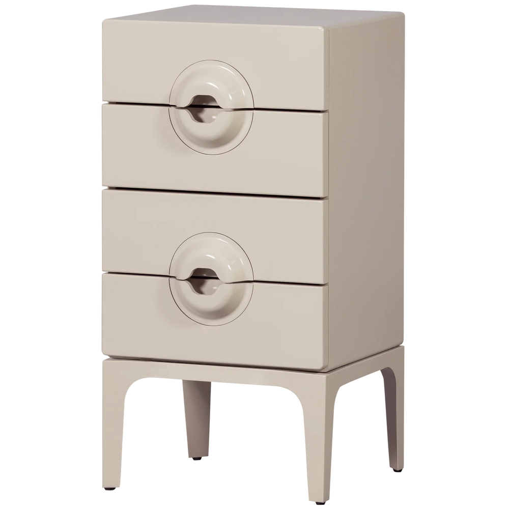 WOOOD - Merge ladekast 4 lades hout greige