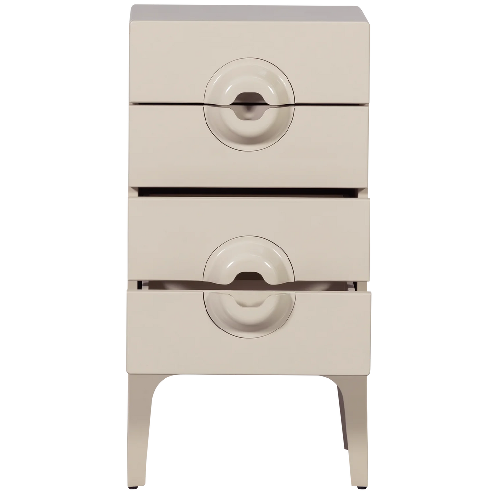 WOOOD - Merge ladekast 4 lades hout greige