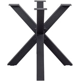 KRUISVORM POOT METAAL ZWART