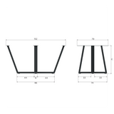 DRENTHE POOT METAAL ZWART