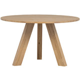 RHONDA EETTAFEL O129 CM EIKEN NATUREL [fsc]